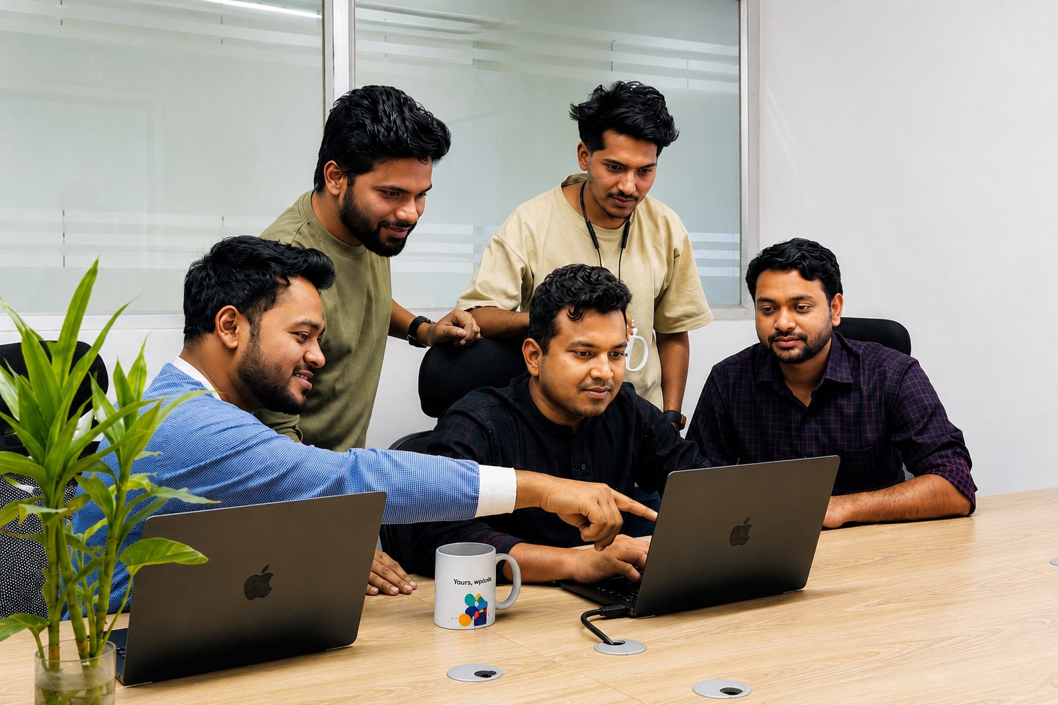 The weLabs team collaborating